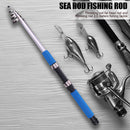2.1m Lake Fishing Rod Outdoor Sport Portable Long Casting Throw Fishing Rod FR