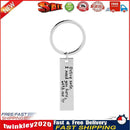 Fashion Men Letter Print Pendant Keychain Stainless Steel Key Ring (D1232) Newly