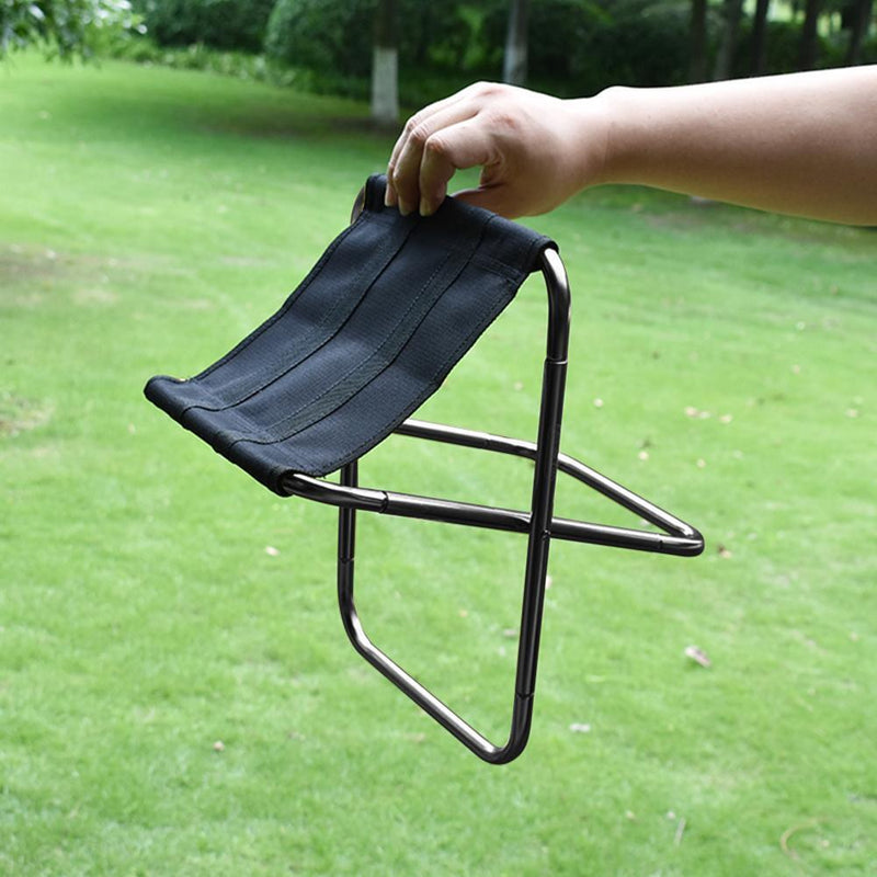 2xLightweight Folding Stool Outdoor Camping Picnic Travel Chair(Camouflage)