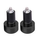 7/8 Motorcycle Aluminum Handlebar Grip End Caps Plugs Sliders (Black) Newly