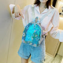 Sequins Women School Backpack Multicolor Girls PU Leather Travel Shoulder Bags