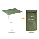 Outdoor Folding Mini Table Portable Collapsible Compact Table (Green) Newly