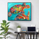 Diamond Painting Marine Turtle Full Round Drill Picture of Rhinestone Drawing