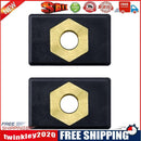 2pcs Brass Kayak Slide Rail Nut Hardware Canoe Fishing Pole Rod Holder Base