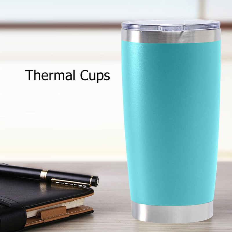 Thermal Car Cup Stainless Tea Coffee Vacuum Insulated Bottle (Light Green) Newly