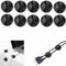 20X Cable Clips Tidy Cord Lead Desk Organiser USB Charger Holder SelfAdhesive