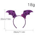 Bat Wings Headdress Non Slip Women Girl Hair Band for Halloween Party (Oran