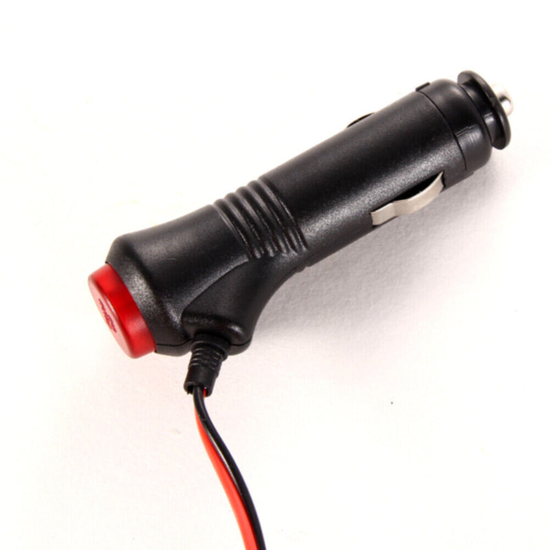 1PCS Universal Car Cigarette Lighter Black 12V 24V Lightweight Socket Plug Stec