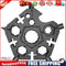 Multi-Purpose Hex Snowflake Wrench Key Ring Portable Bike Spanner (Black)