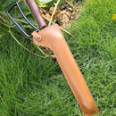 Camping Fire Tongs Protective Cover PU Leather Fire Tongs Case Storage Bag Newly