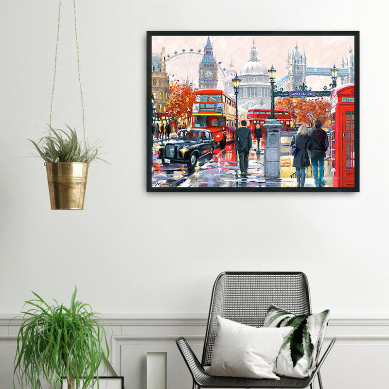 Spot Drill Handicraft 5D London Street Mosaic Kit Full Drill Diamond Painting