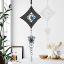 DIY Rotating Wind Chime Novelty Metal Hanging Sculpture Wind Chime Bell (D)