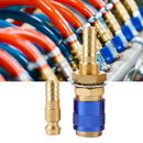 Water Cooled Gas Adapter Quick Connector for MIG TIG Welding Torch (Blue) Newly