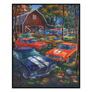 Full Cross Stitch Villa Car 11CT DIY Printed Needlework Embroidery Home Decor