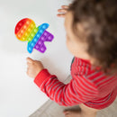 Silicone Push Bubble Fidget Anti Stress Autism Need Toys Rainbow (Human) Newly
