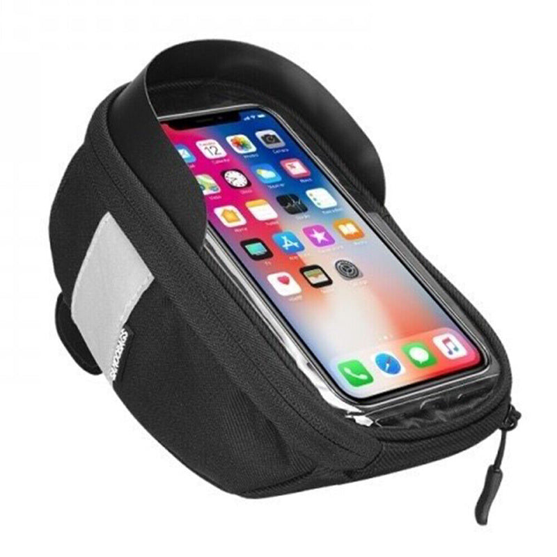 SAHOO MTB Bike Front Tube Bag Waterproof Bicycle Touch Screen Big Panner Pouch
