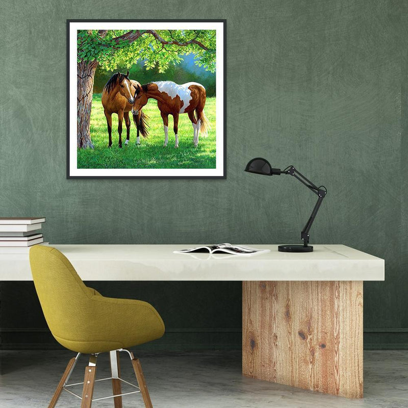 5D DIY Full Drill Diamond Painting Horse Cross Stitch Mosaic Craft Wall Arts Kit