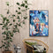Blue Butterfly Girl Oil Paint By Numbers Kits Canvas Picture Wall Art DIY