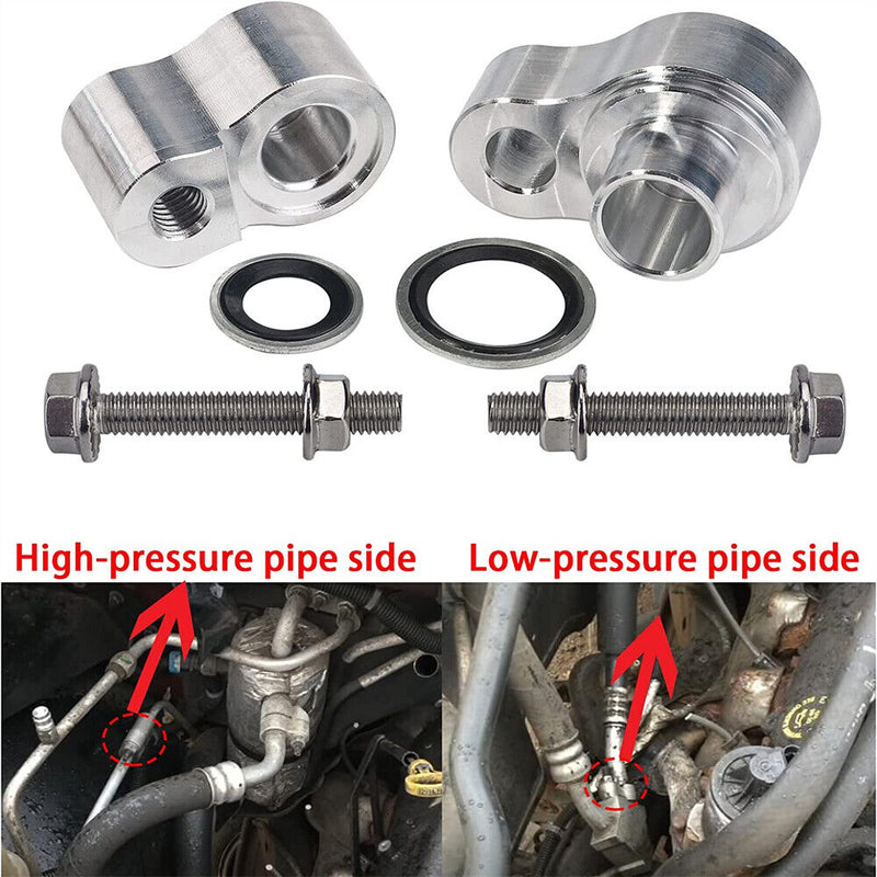 1Set Billet A/C Block Off Kit For Rear Air In 2000-2013 Chevrolet Suburbans/ GMC