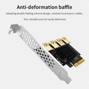 PCI-E 1to 4 PCI Express Riser Card Adapter 4 USB Port Extender Expansion Card