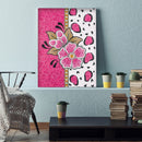 Special Shaped Crystal Pink flower Full Drill Diamond Painting