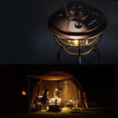 Camping Lantern 3 Gears Retro Tent Light for Travel Hiking Emergency (Bronze)