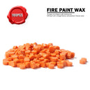 100pcs Octagon Seal Wax Beads Seal Stamp Beaded Envelope (Bright Orange) Newly
