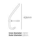 Comfortable Snorkel Training Breathing Tube Hose Underwater Diving Air Tubes