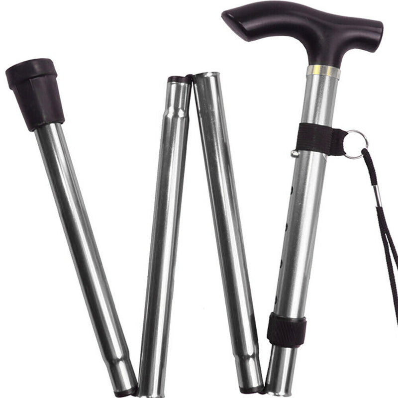 5-section Hiking Pole Non-slip Climbing Stick Adjustable Collapsible for Elde