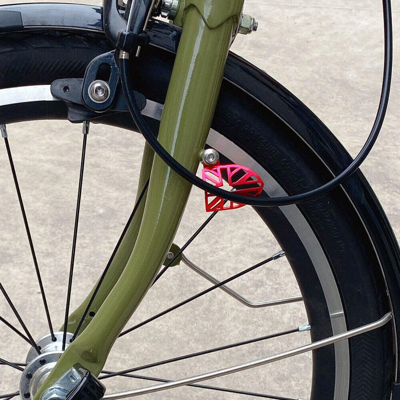 Bicycle Front Fork Protection Brake Line Protector for Brompton (Red) Newly