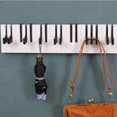 Wooden Piano Style Wall Hanging Decoration Rack Hanger Key Ring Storage Hooks