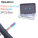 RISK MTB Road Bike Valve Caps Set Dustproof Tire Valve Cover (Multi FV)