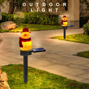 Christmas Solar Snowman Ground Lamp Garden Lawn Light Outdoor Lighting (B) Newly