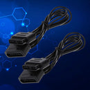 1.8m Game Extension Cable Data Cord for Nintendo SNES Controller (2pcs)