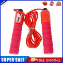 Professional Skipping Rope Counting Fitness Sports PVC Jump Rope (Rose Red)
