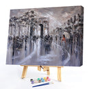 DIY Hand Painted Paint By Numbers Oil Canvas Picture Black White Street Gift Kit