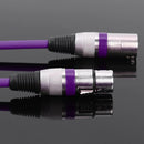 5.9ft DMX Stage DJ Cable  XLR 3Pin Male to Female Connector Wire (Purple) Newly