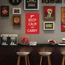 Retro Warning Letters Metal Plate Painting for Bar Pub Tin Plaque Wall Sign