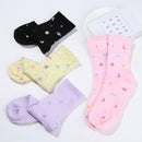 Cotton One Size Women Comfortable Creative Tube Sock Moon Starry Sky