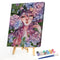 Oil Paint by Numbers Flower Girl Canvas Artwork Living Room Picture Decoratio