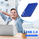 USB 3.0 HDD Enclosure 2.5-inch Serial Port SATA 3.0 Hard Drive Case (Blue)