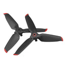 4 Pairs Quick Release Replacement Propellers for DJI FPV Combo (Red Edge)