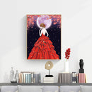 Special Shaped Ornaments Red Dress Girl Mosaic Kit DIY 5D Art Diamond Painting