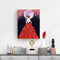 Special Shaped Ornaments Red Dress Girl Mosaic Kit DIY 5D Art Diamond Painting