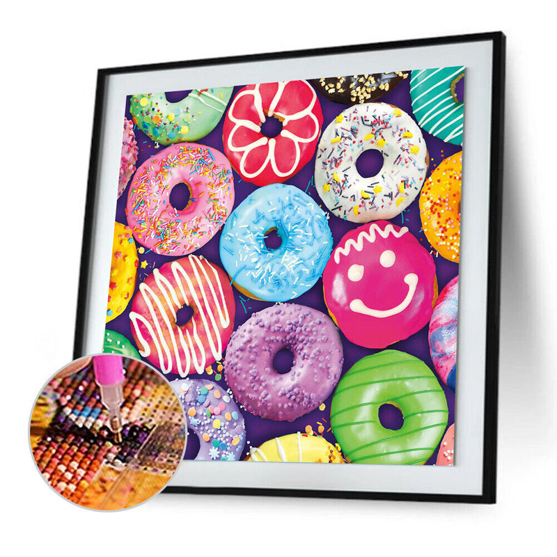 Diamond Painting 5D DIY Colored Donuts Full Round Drill Rhinestones Picture