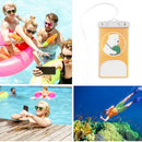 Universal Cartoon Phone Waterproof Bag Touch Screen Sealing Pouch (Bear)