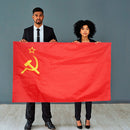 CCCP Red Flag Union of Soviet Socialist Republics Russian Banner (90x60cm) Newly