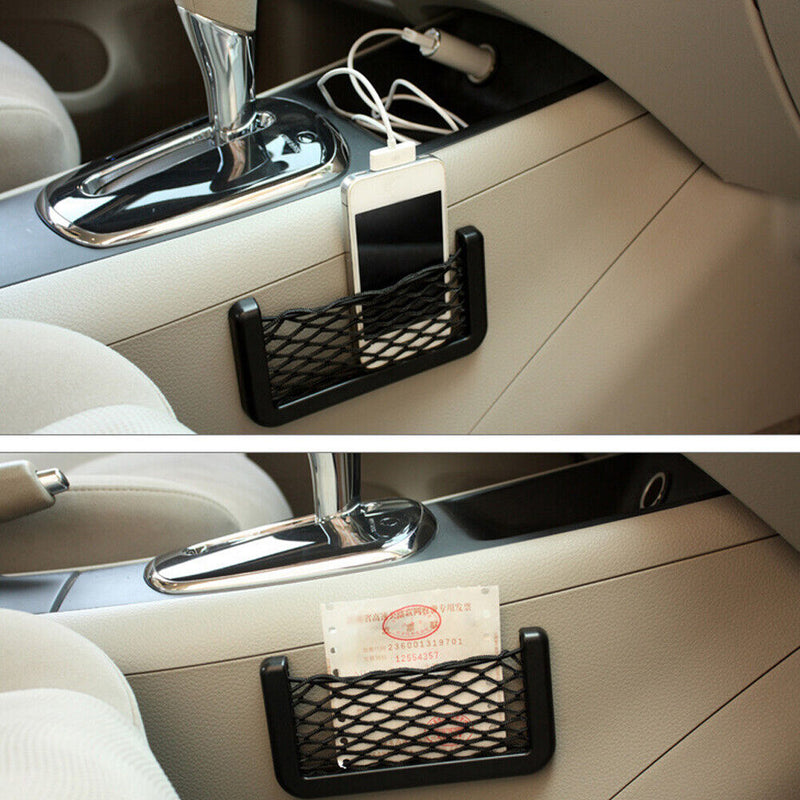Universal Car Storage Net Automotive Pocket Organizer Bag Phone Holder (M)