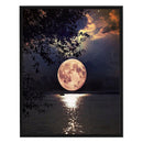 Full Cross Stitch Handcraft 11CT Stamped Moon Lake Needlework DIY Home Ornament