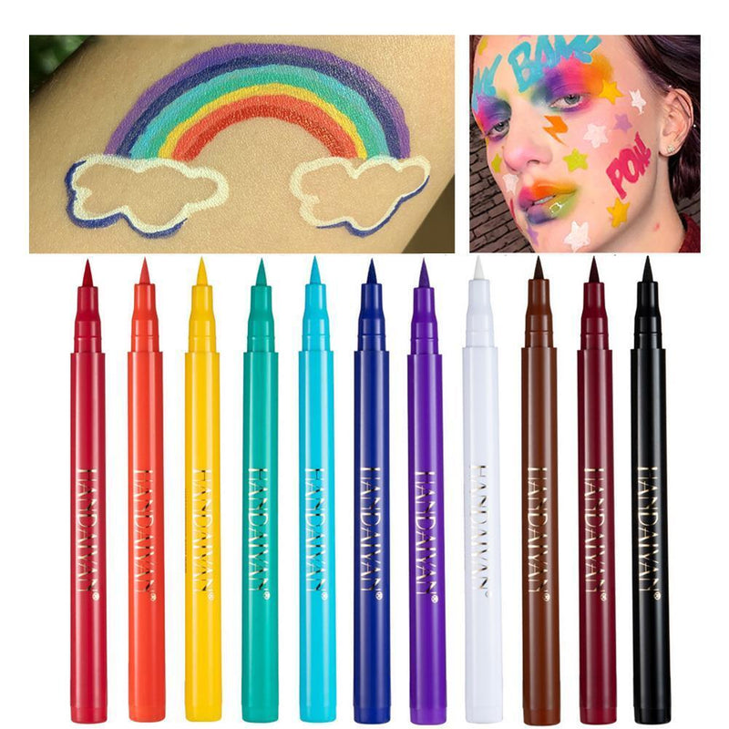 Neon Liquid Eyeliner Pencil Waterproof Color Eye Liner Women Makeup (11)